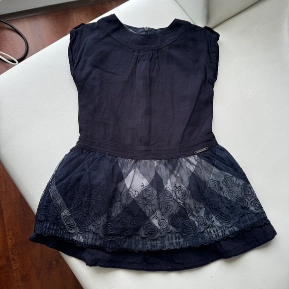 asos luxe 3d lace ruffle bardot mini dress in blue Rent Asos Luxe Corsetted Ruched Lace Mini Dress In Blue Floral main image 0